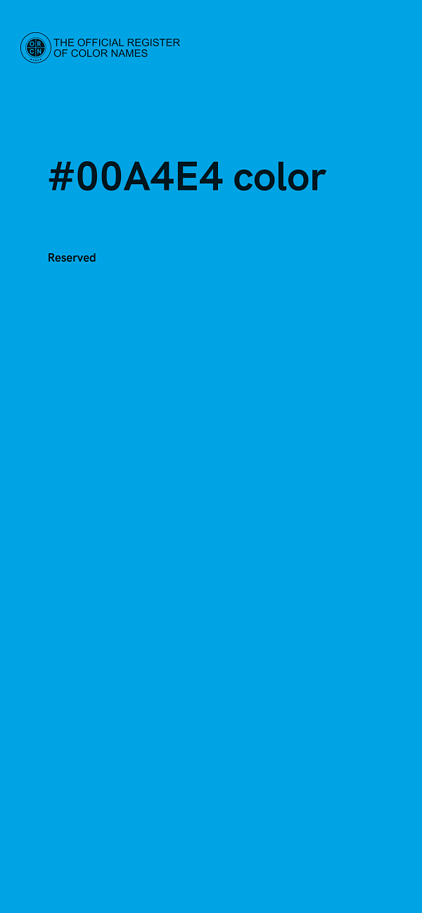 #00A4E4 color image
