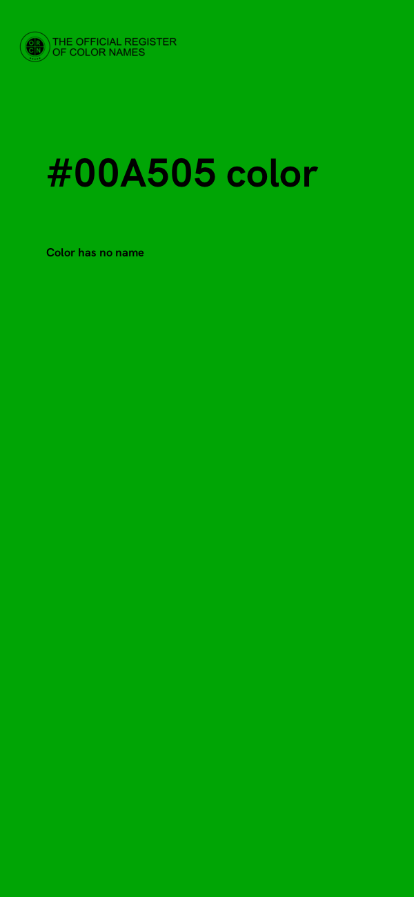 #00A505 color image
