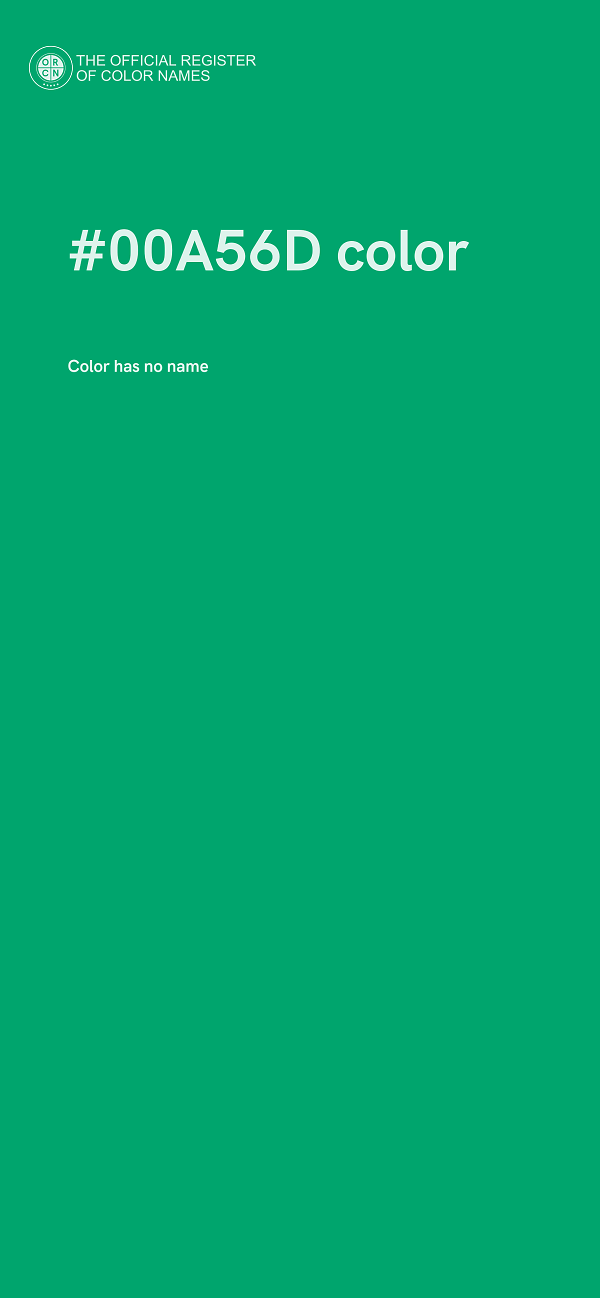 #00A56D color image