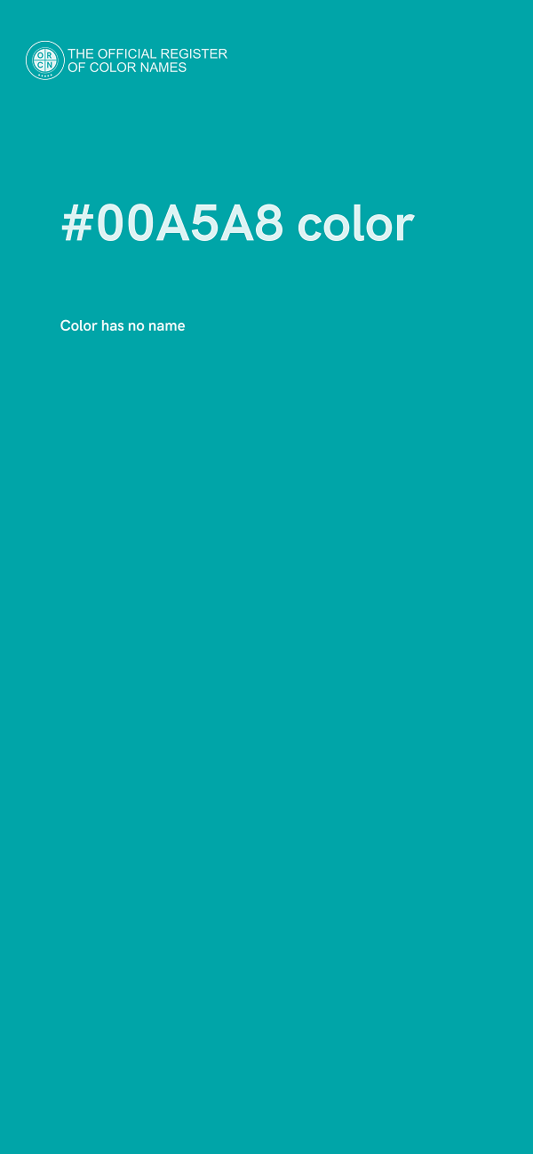#00A5A8 color image
