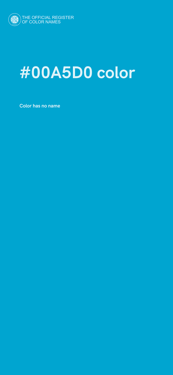 #00A5D0 color image