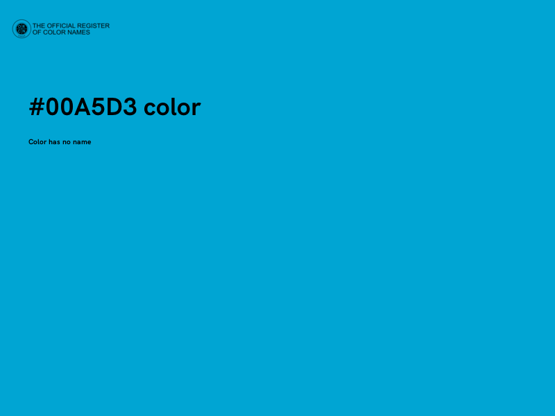 #00A5D3 color image