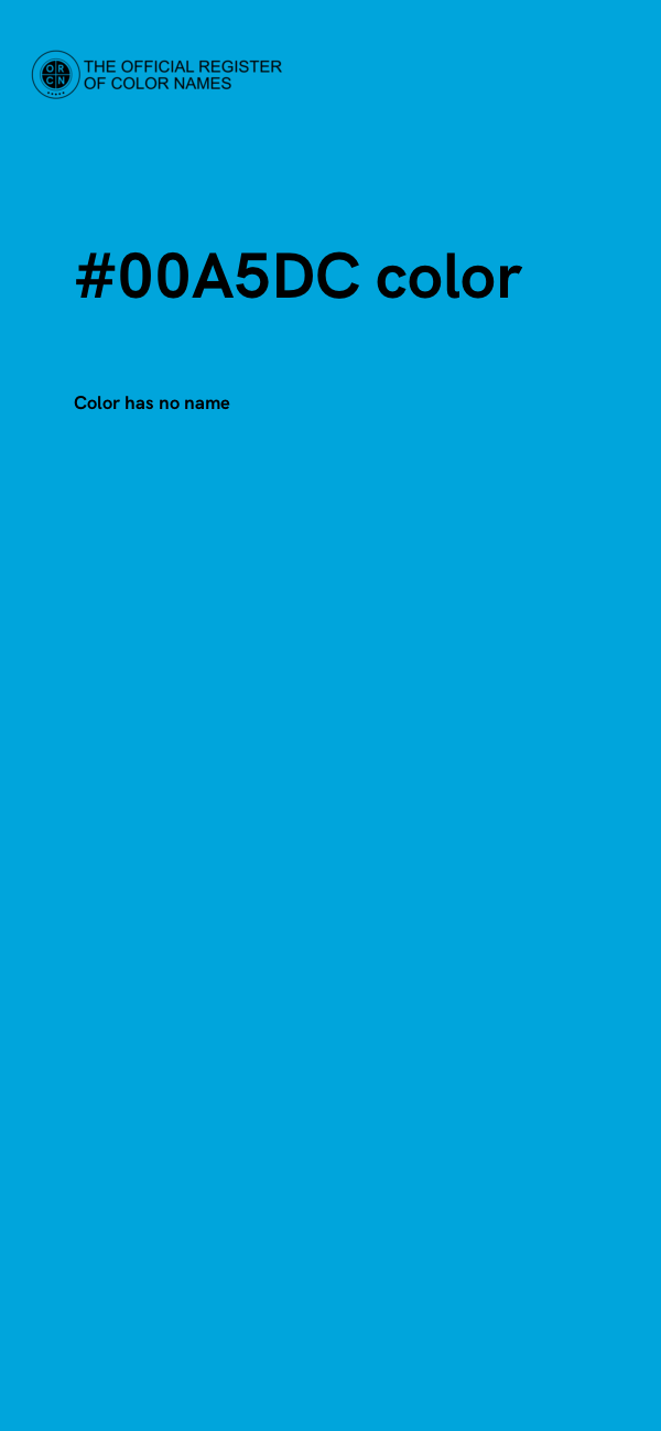 #00A5DC color image