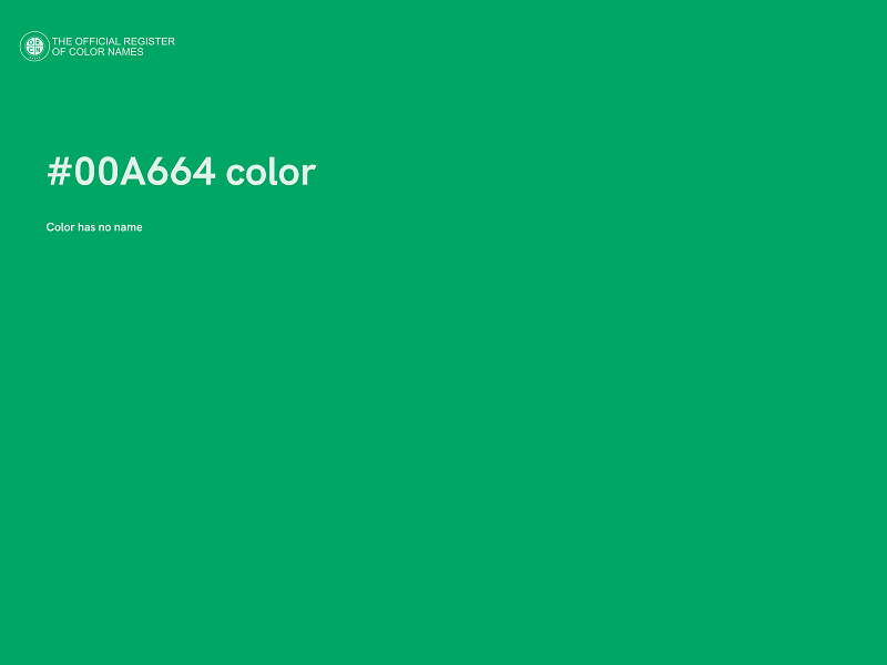 #00A664 color image