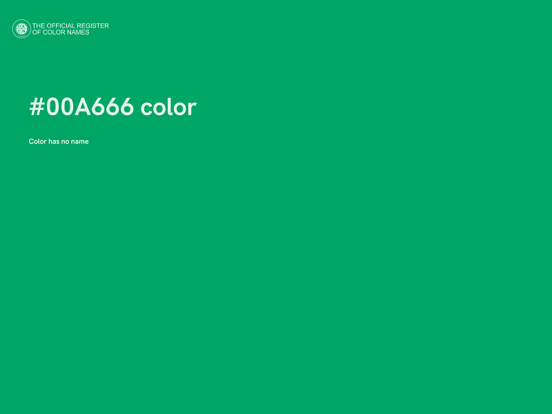 #00A666 color image