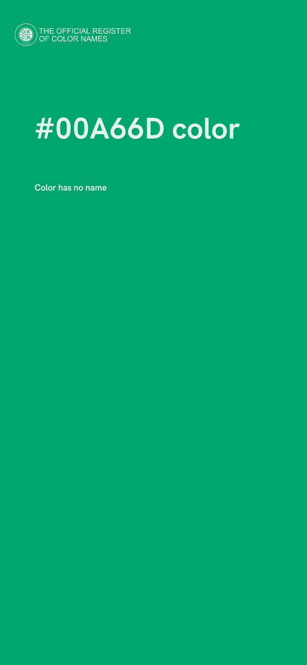 #00A66D color image