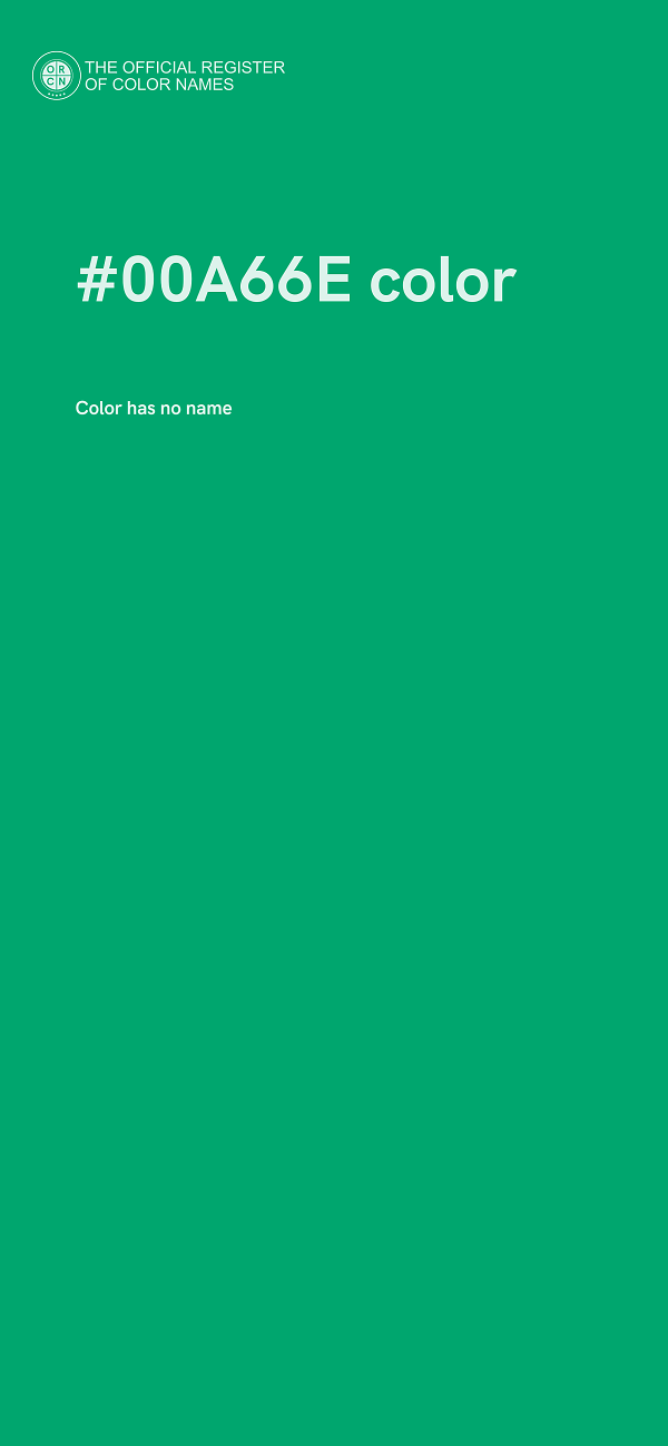#00A66E color image