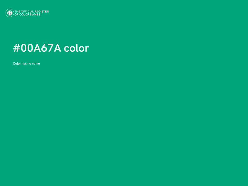 #00A67A color image