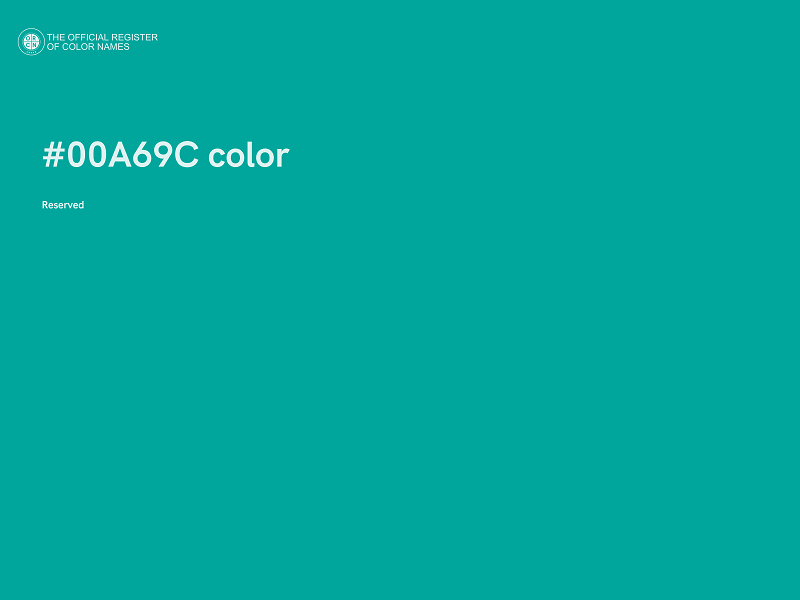 #00A69C color image