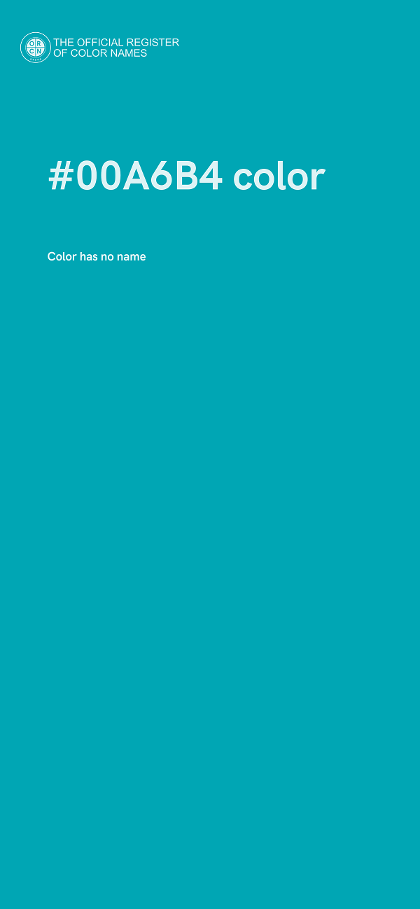 #00A6B4 color image