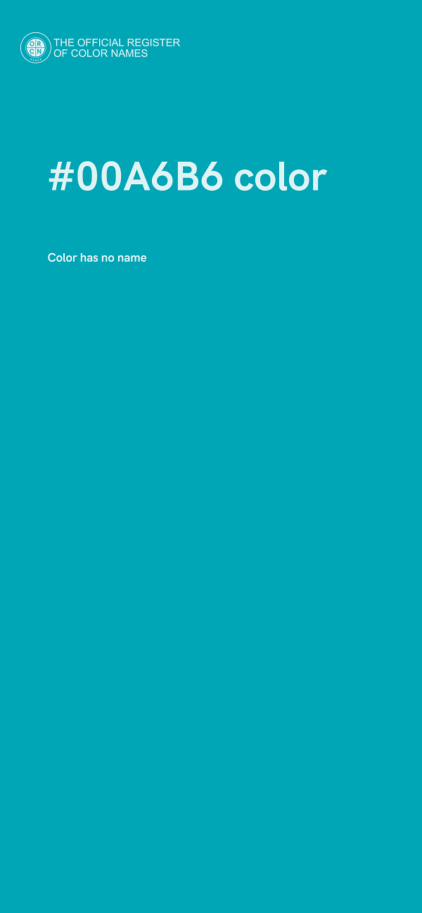 #00A6B6 color image