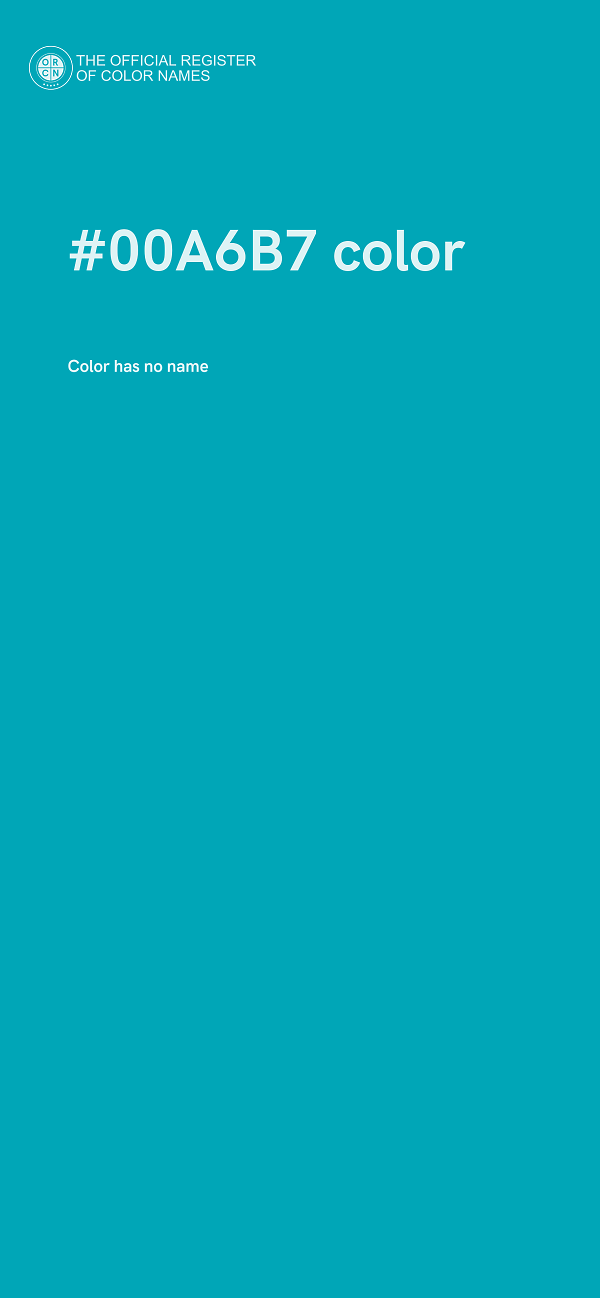 #00A6B7 color image