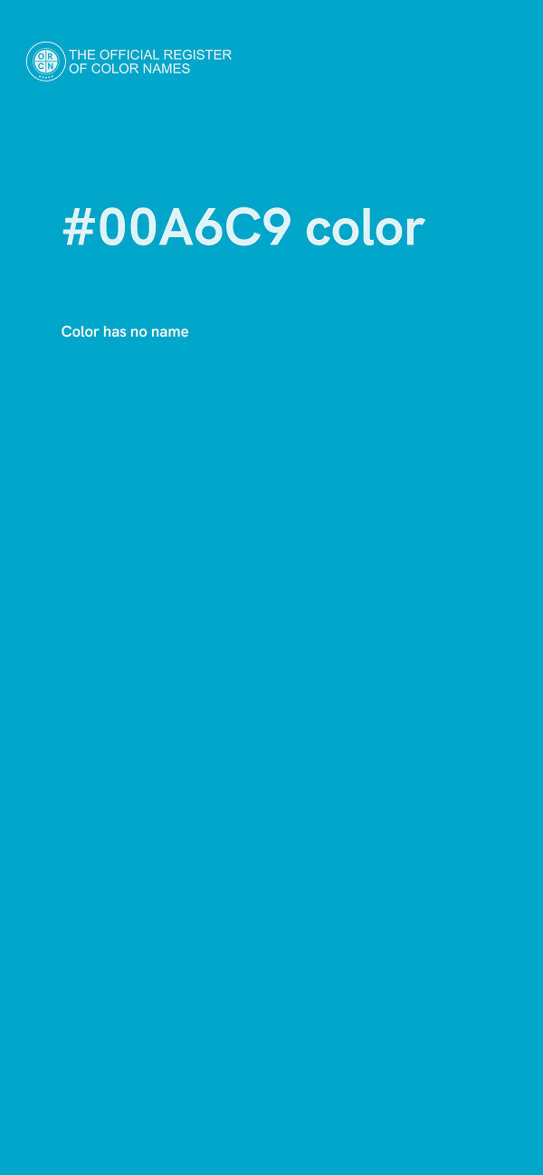 #00A6C9 color image