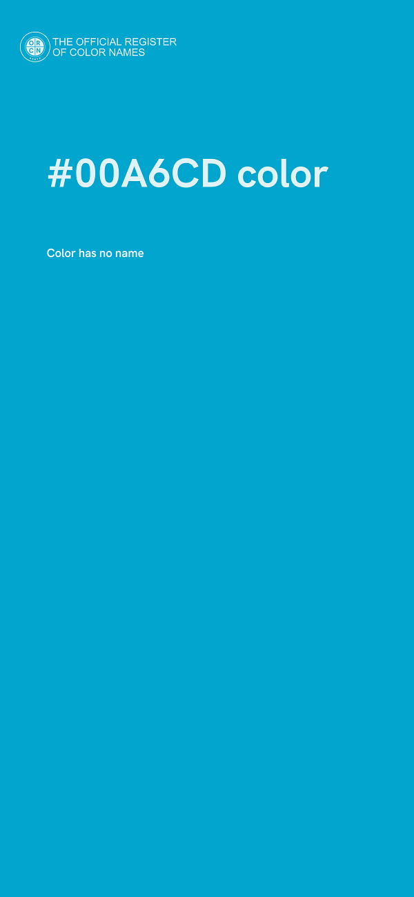 #00A6CD color image