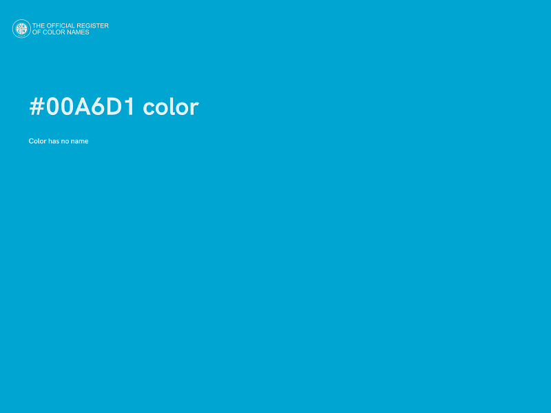 #00A6D1 color image