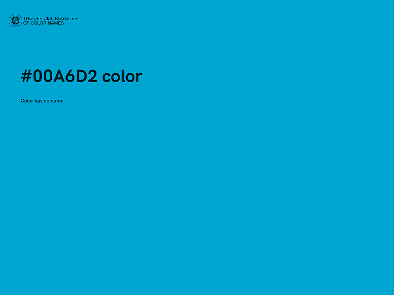 #00A6D2 color image