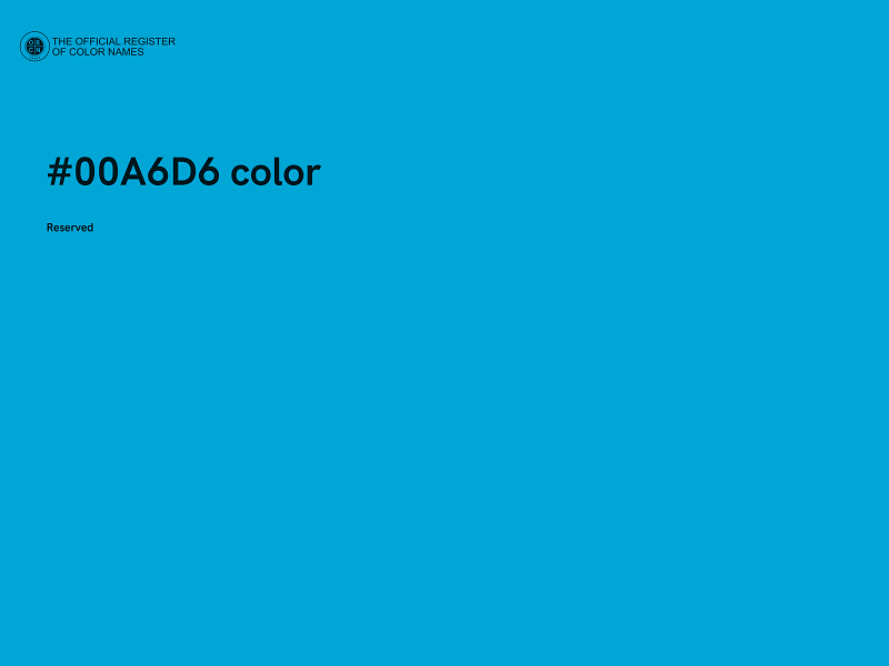 #00A6D6 color image
