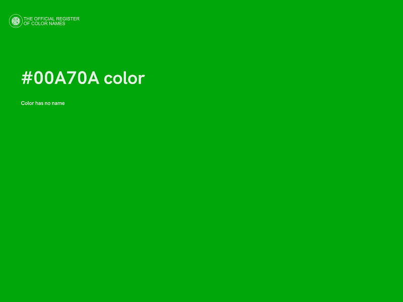 #00A70A color image