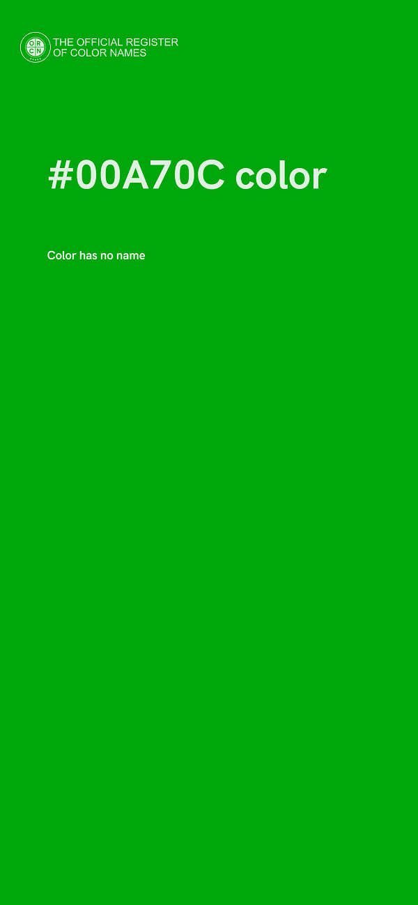 #00A70C color image