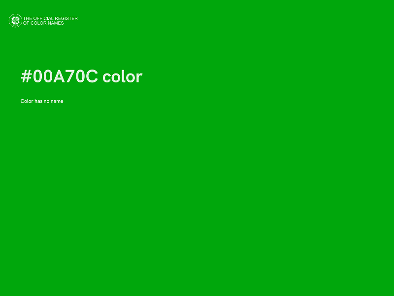 #00A70C color image