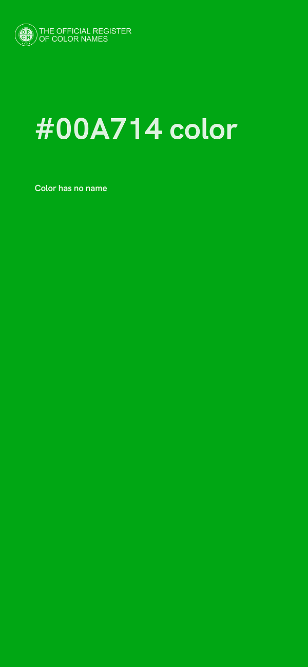 #00A714 color image