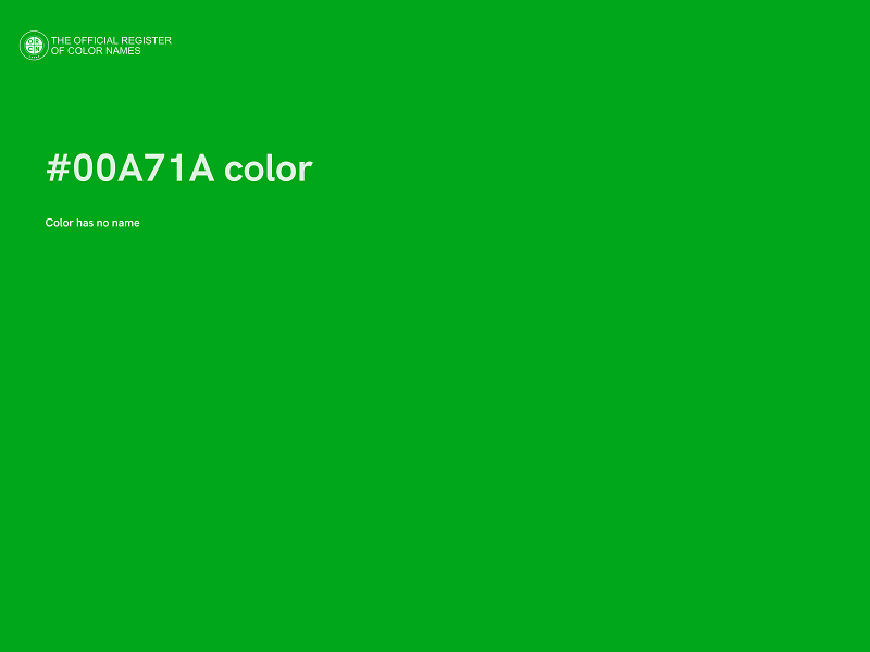 #00A71A color image