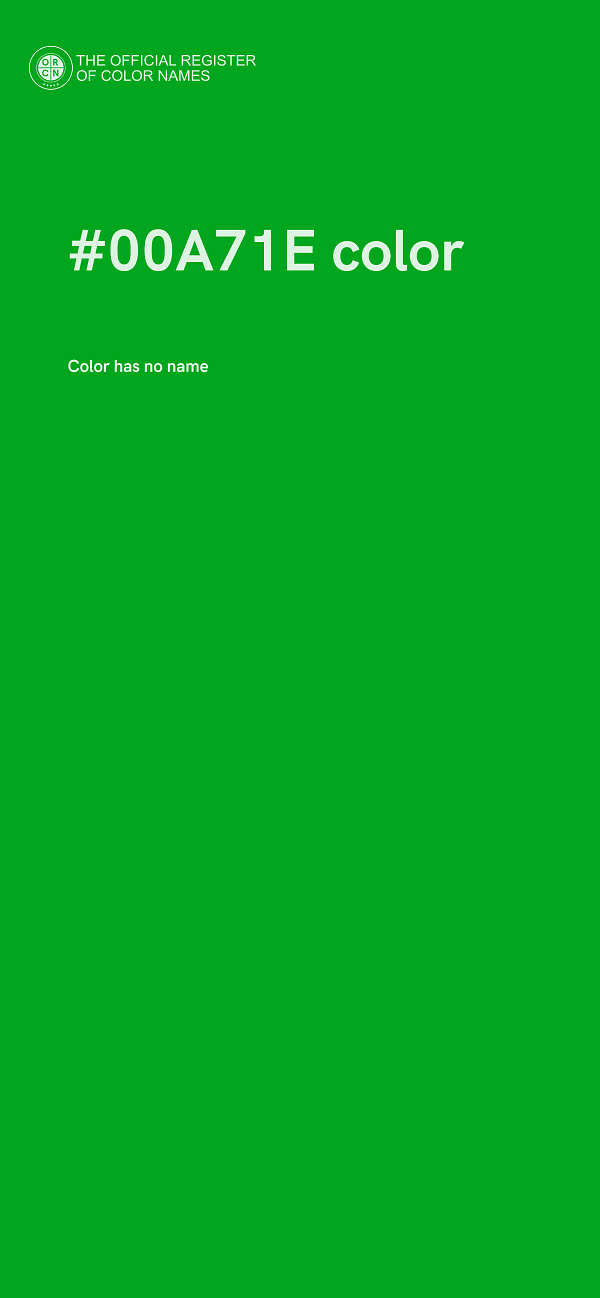 #00A71E color image