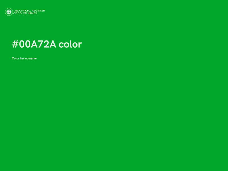 #00A72A color image