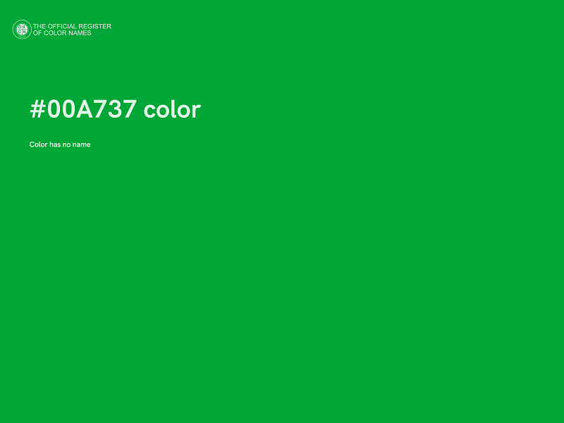 #00A737 color image