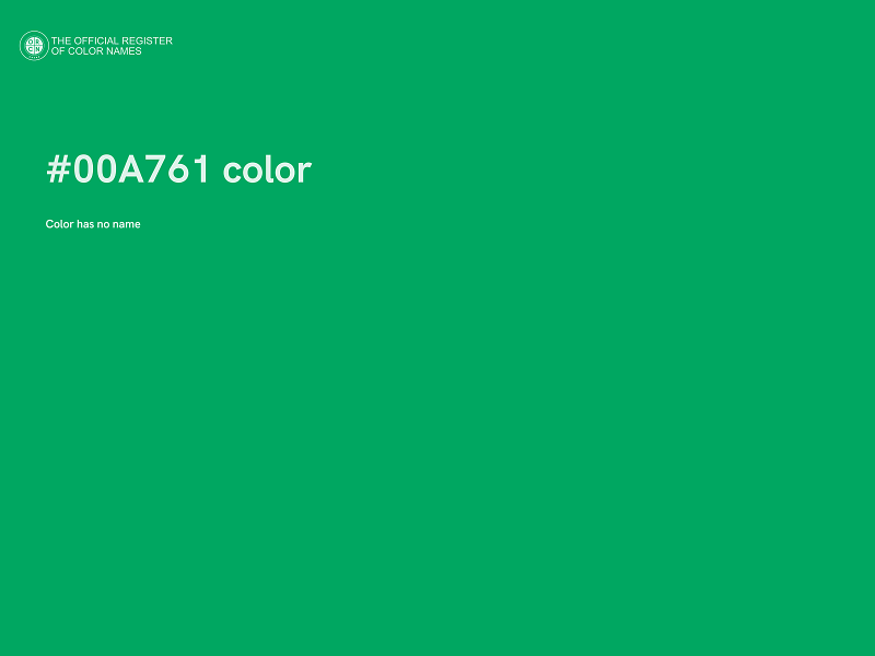#00A761 color image