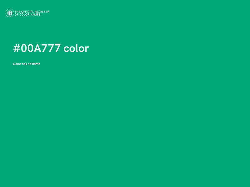 #00A777 color image
