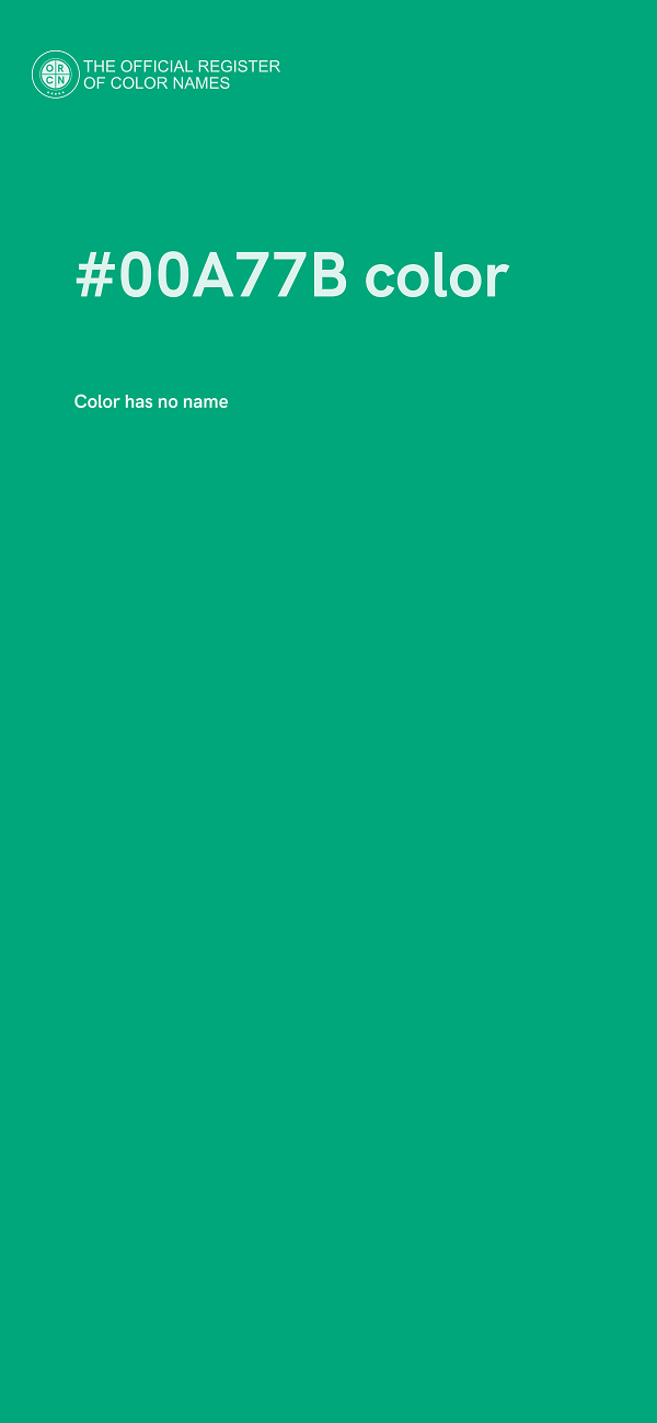 #00A77B color image