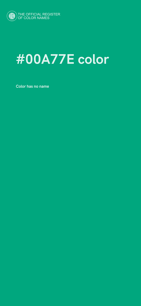 #00A77E color image