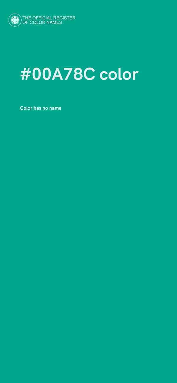 #00A78C color image