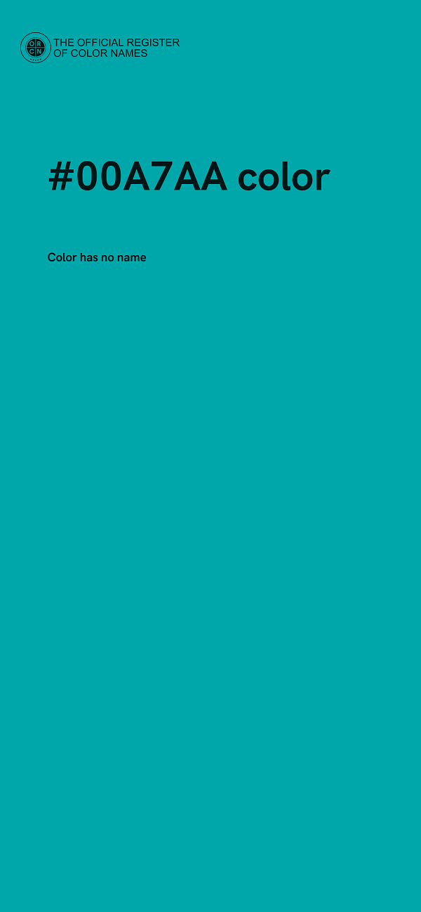 #00A7AA color image