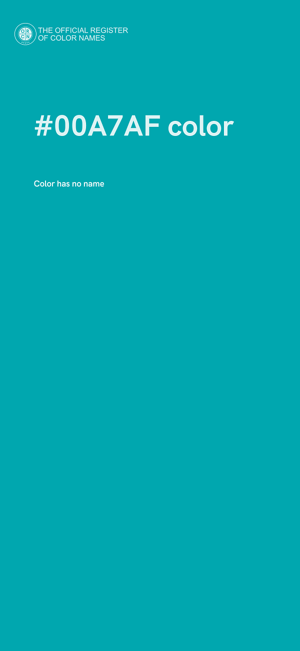 #00A7AF color image