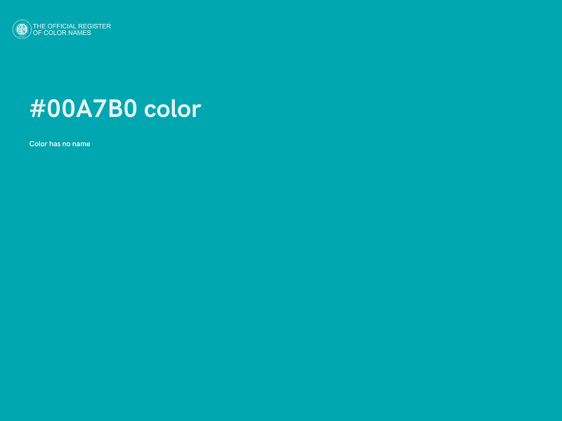 #00A7B0 color image