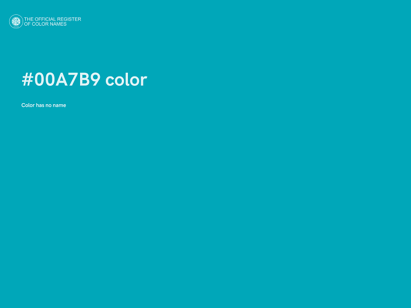 #00A7B9 color image