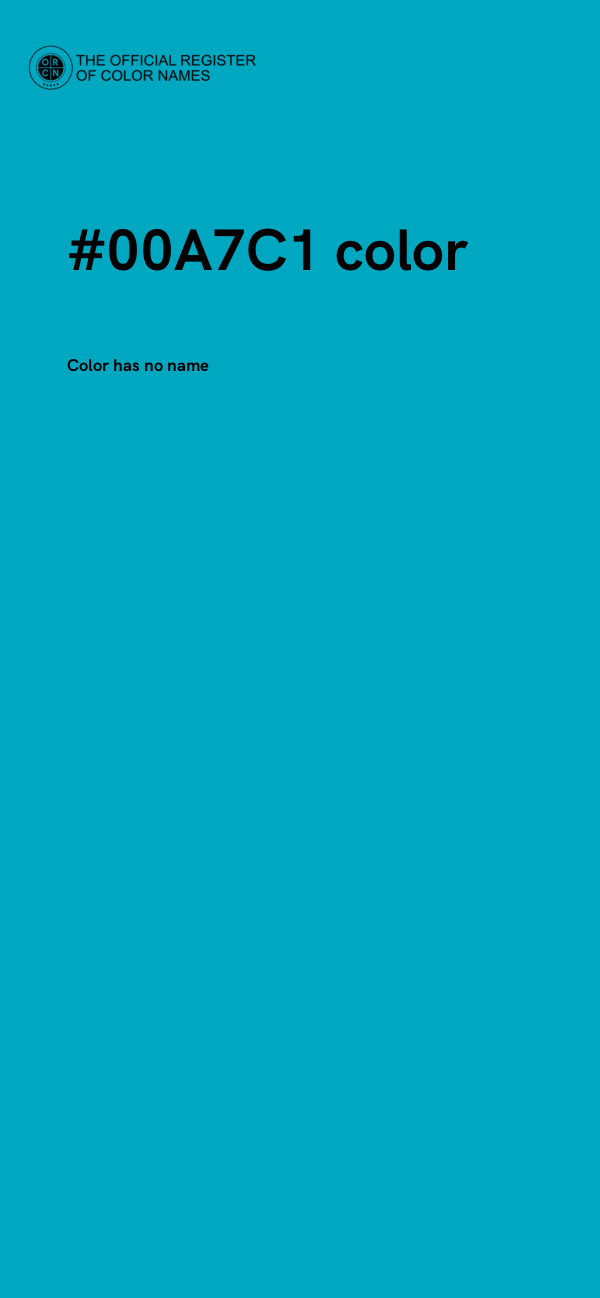 #00A7C1 color image