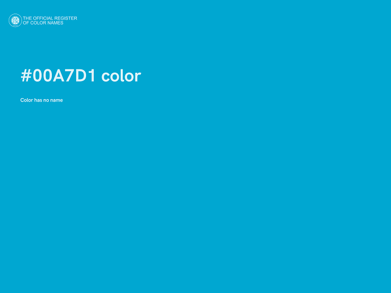 #00A7D1 color image