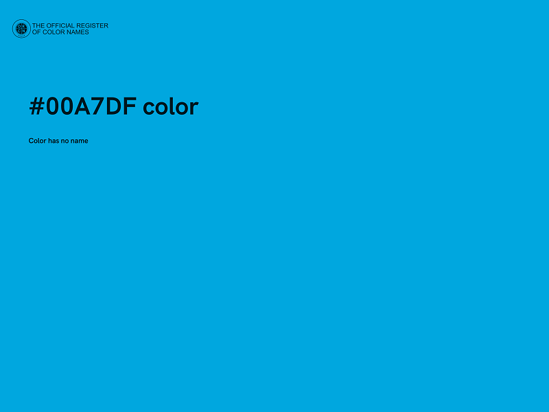 #00A7DF color image