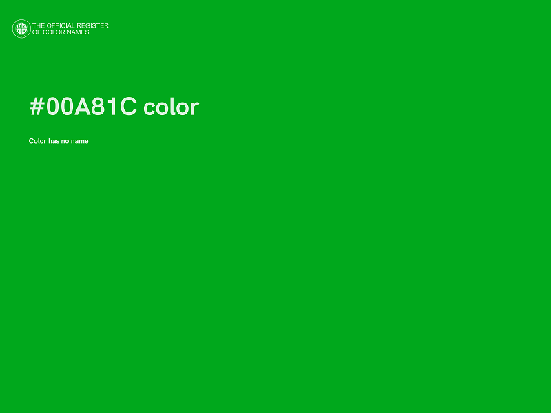 #00A81C color image