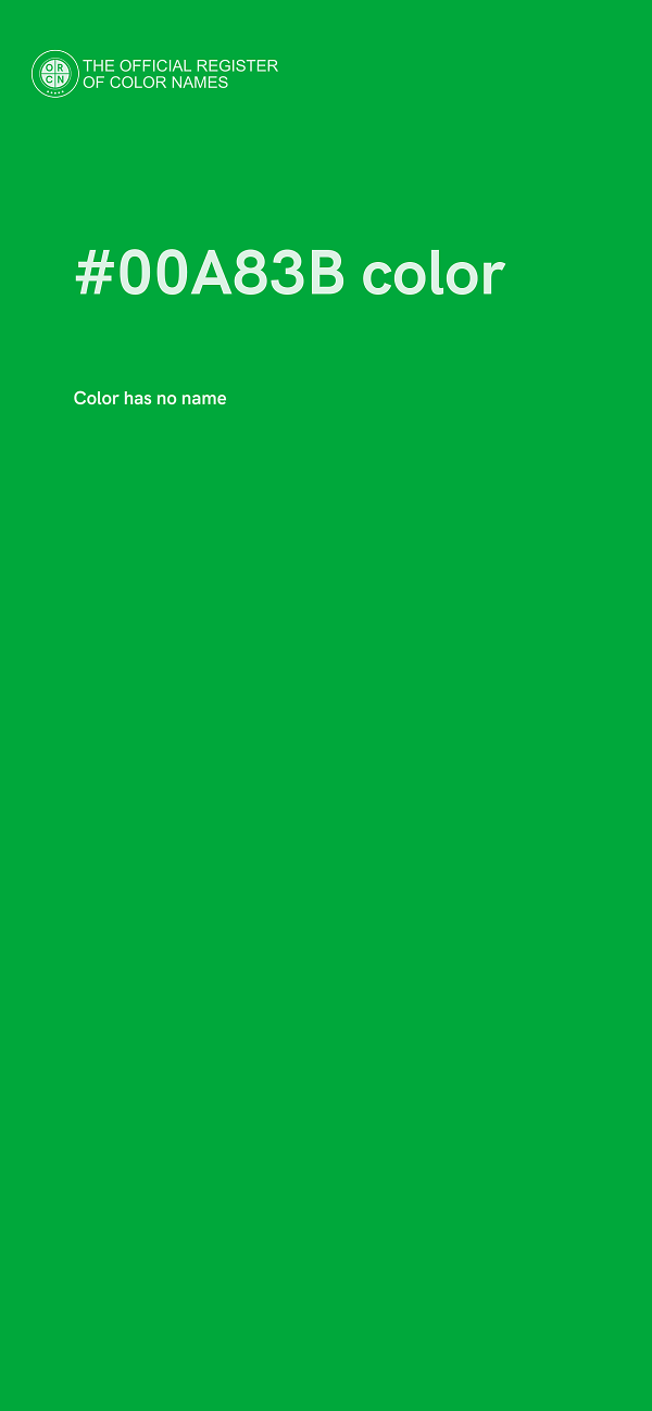 #00A83B color image