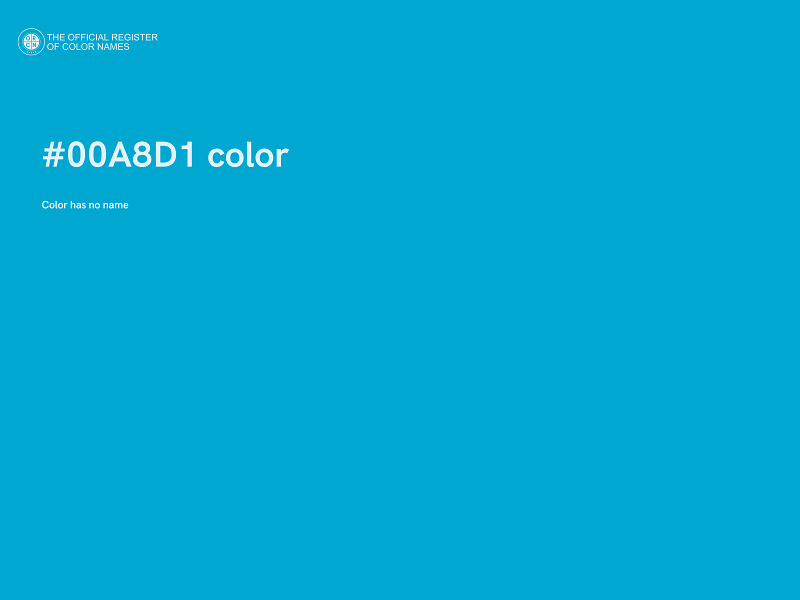 #00A8D1 color image