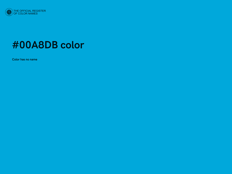 #00A8DB color image