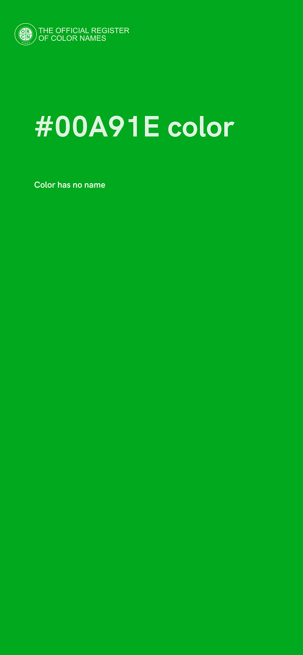 #00A91E color image