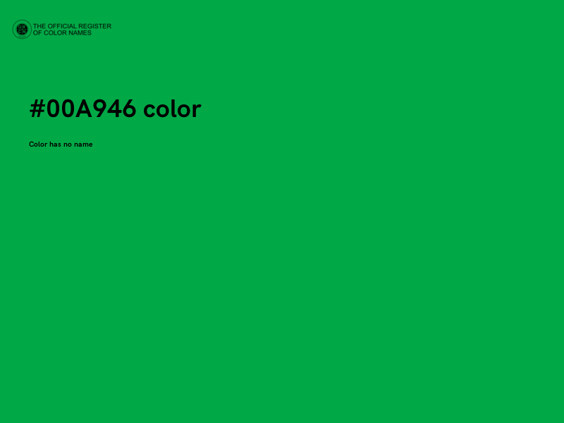#00A946 color image