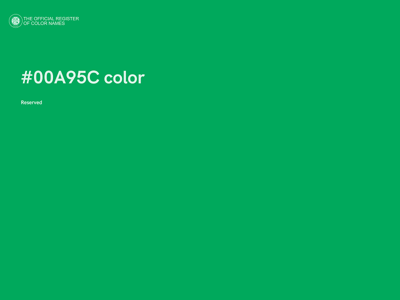 #00A95C color image