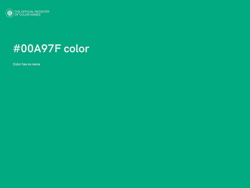 #00A97F color image