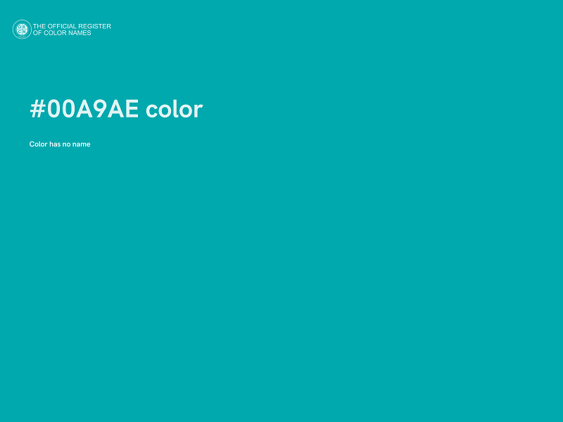 #00A9AE color image